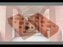 240x115x60mm， Light Coffee อิฐกลวงที่ทนต่อสภาพอากาศดีเยี่ยมสำหรับผนัง